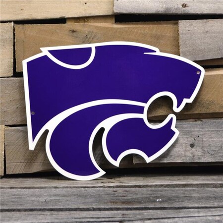 Authentic Street Signs Authentic Street Signs 90333 12 in. Kansas State Powercat Steel Logo 90333